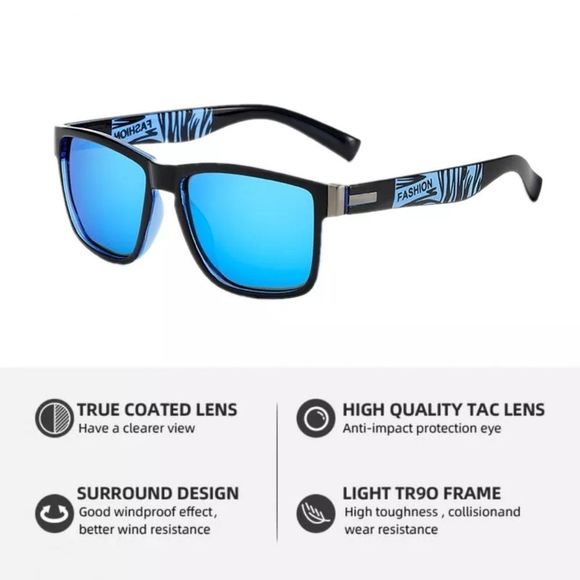 Polarized Sunglasses Blue/Black - Picture 2 of 3
